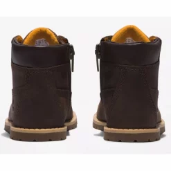 Bottes Timberland Toddler Pokey Pine 6-Inch Side-Zip Dk Brown Full Grain Potting Soil -Pas Cher Baskets Magasin A2NC3931 5