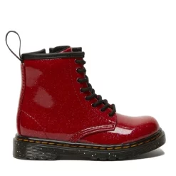 Dr. Martens Bambin1460 Bright Red Cosmic Glitter