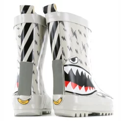 Bottes De Pluie Go Banana's Boys Bliksem Gris -Pas Cher Baskets Magasin GB SHARK RB3