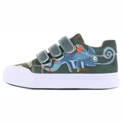 Chaussures Go Banana's Boys Velcro Karma Chameleon Vert Marron Gris