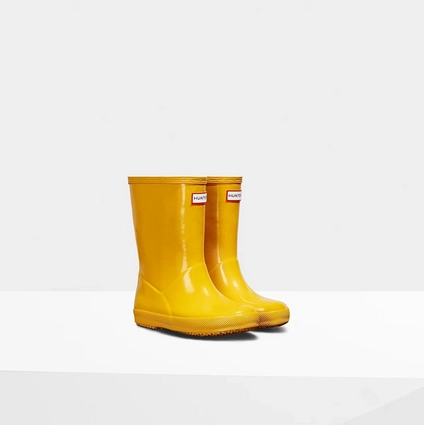 Bottes De Pluie Hunter Original Kids First Gloss Yellow 2 Bottes De Pluie Hunter Original Kids First Gloss Yellow – Image 2