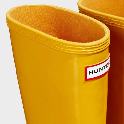 Bottes De Pluie Hunter Original Kids First Gloss Yellow 5 Bottes De Pluie Hunter Original Kids First Gloss Yellow – Image 5
