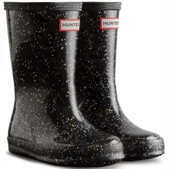 Bottes En Caoutchouc Hunter Little Kids First Classic Giant Glitter Black -Pas Cher Baskets Magasin KFT5092RGT BLK 2