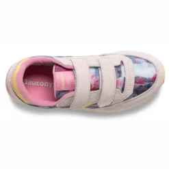 Baskets Saucony Kids Jazz Double HL White Pink Multi -Pas Cher Baskets Magasin SK165151 4