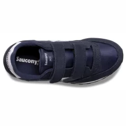 Saucony Enfants Jazz Double HL Navy White -Pas Cher Baskets Magasin SK265140 4
