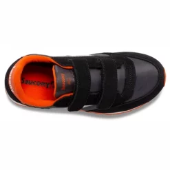 Saucony Enfants Jazz Double HL Black Grey Orange -Pas Cher Baskets Magasin SK265142 4