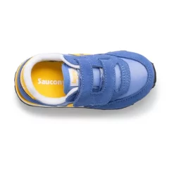 Baskets Saucony Boys Baby Jazz HL Blue Yellow -Pas Cher Baskets Magasin SL265595 5