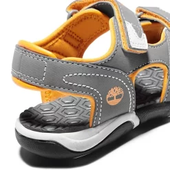 Timberland Youth Adventure Seeker 2 Strap Medium Gris Orange -Pas Cher Baskets Magasin TB0A23SC0331 4