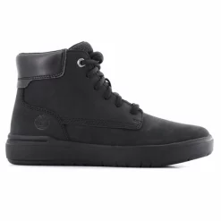Pas Cher Baskets Magasin 32 Bottes Timberland Youth Seneca Bay 6 Inch Side Zip Nubuck Jet Black