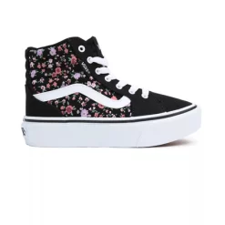 Baskets Vans Filmore Hi Platform Youth Ditsy Floral Black White