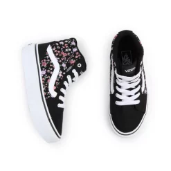 Baskets Vans Filmore Hi Platform Youth Ditsy Floral Black White -Pas Cher Baskets Magasin VN0000SABA2 3