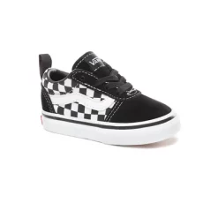 Baskets Vans Toddler Ward Slip-On Checkered Black True White -Pas Cher Baskets Magasin VN0A3QU1PVJ1 4