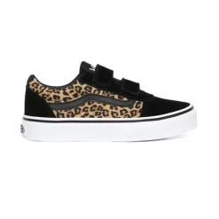 Pas Cher Baskets Magasin 12 Baskets Vans Youth Ward V Cheetah Black White