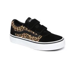 Baskets Vans Youth Ward V Cheetah Black White -Pas Cher Baskets Magasin VN0A4BTC36I1 4