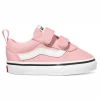 Baskets Vans Toddler Ward V Suede Canvas Powder Pink White