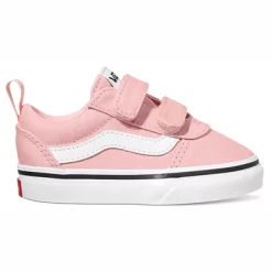 Baskets Vans Toddler Ward V Suede Canvas Powder Pink White