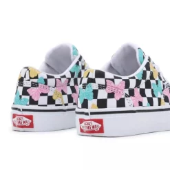Baskets Vans Youth Doheny Butterfly Checkerboard Multi White -Pas Cher Baskets Magasin VN0A5JLSJBW 4