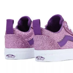 Baskets Vans Ward Slip On Glitter Toddler Sidewall Purple -Pas Cher Baskets Magasin VN0A5KY8PRP 5