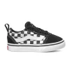 Baskets Vans Toddler Ward Slip-On Checkered Black True White