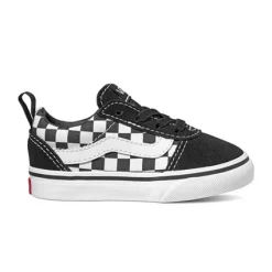 Baskets Vans Toddler Ward Slip-On Checkered Black True White