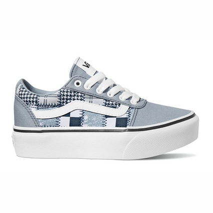 Baskets Vans Ward Platform Youth Patchwork Light Blu 1 Baskets Vans Ward Platform Youth Patchwork Light Blu