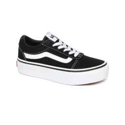 Vans Youth Ward Platform Canvas Noir Blanc -Pas Cher Baskets Magasin Ward20Platform20Canvas20Black20White 3
