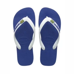 Tongs Havaianas Brasil Logo Bleu Marine
