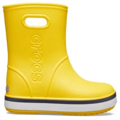 Bottes De Pluie Crocs Enfants Crocband Rain Boot Yellow Navy