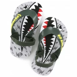 Tongues Go Banana's Boys Sharkattack Light Blue -Pas Cher Baskets Magasin go bananas sharkattack flip flops 5 124 3