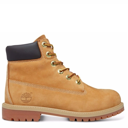 Timberland Junior 6 Inch Premium Boot Wheat Nubuck 9 Timberland Junior 6 Inch Premium Boot Wheat Nubuck – Image 9