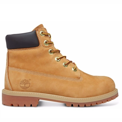 Timberland Junior 6 Inch Premium Boot Wheat Nubuck 1 Timberland Junior 6 Inch Premium Boot Wheat Nubuck