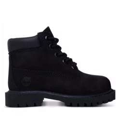 Timberland Toddler 6 Inch Premium Boot Black Nubuck
